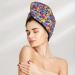 Buy Garden Tricolor Pansy Velvet Hair Cap - Quick Dry Turban for Long Hair | Anti-Frizz Shower Towel - Buy Online on GoSupps.com