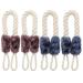 Kinsinder 4 Pcs Door Stop Rope Door Cord Clamp Anti-Crash Door Handles Rope Anti-Collision Baby Safety Finger Pinch Guard Protectors
