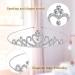 Girls Crystal Tiara Heart Rhinestone Crown - Perfect for Wedding, Prom, Birthday Party - 6 Pieces (Delicate Style) - Buy Online on GoSupps.com