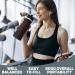 Buy Kemier Collapsible Silicone Water Bottle 750ml - BPA-Free Leak-Proof FDA Approved | Foldable Sports & Outdoor Gear (Black) - Buy Online on GoSupps.com