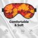 Soft Sleep Mask for Men & Women - Double-Sided Fall Maple Leaves Eye Covers | Adjustable Blackout Blindfold for Travel & Home Use - Buy Online on GoSupps.com