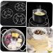 PRETYZOOM 2pcs Stainless Steel Tripod Pan Steam Stand Stove Stand Rack Kitchen Steaming Stand Triangle Shelf - Buy Online on GoSupps.com