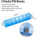 3 Pieces Pill Box Organiser Pill Dispenser Box 7 Day Pill Box Organiser One Time a Day Weekly Pill Box Pill Organiser for Medication Supplements Vitamins Cod Liver Oil - Buy Online on GoSupps.com