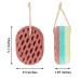 5-Piece Exfoliating Shower Sponge Set | Natural Fiber Bath Sponge for Women, Men, Kids | Gentle & Soothing | Random Color | Oval Shape - Buy Online on GoSupps.com