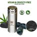 Vegan Bamboo Charcoal Dental Floss with Stainless Steel Container | 66yds + Refill | Candelilla Wax | Peppermint | Eco-Friendly Oral Care - Buy Online on GoSupps.com