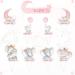 48 Pcs Pink Elephant Cupcake Topper for Girls Pink Cake Decorations - Buy Online on GoSupps.com