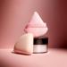 Shop Soft Velour Triangle Makeup Puffs - Marble Rubycell Blending Sponge for Perfect Concealer - 2 Pink Makeup Puffs | International Shipping - Buy Online on GoSupps.com