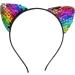 Zac's Alter Ego Sequin Ears Cat Headband Rainbow - Buy Online on GoSupps.com