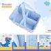 Dinosaur Diaper Caddy - Collapsible Nursery Organizer for Boys | Large Blue Storage Basket for Baby Shower Gifts | Essential Newborn Must-Have - Buy Online on GoSupps.com