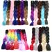 24" Hair Braid Braiding Hair Extension One Piece 100g Synthetic Heat-Resistant Crochet - Silver Grey - Buy Online on GoSupps.com