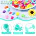 50-Piece Plastic Self Hinge Barrettes for Girls - Colorful 80s 90s Cute Clip Multi Design Hair Pins - Novel Candy Heart Star Shape Accessory - Buy Online on GoSupps.com