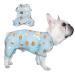 Tony Hoby Dog Librap dog overall with a sweet smile Cupcake 4-leg dog relax suit for small to medium-sized dogs (blue cupcake s) cupcake s