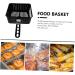 Toddmomy 2 Pcs Square Baking Basket Air Fryer Mesh Basket Wire Mesh Fry Basket Chip Frying Metal Baskets Fried Food Basket Air Fry Basket Snack Basket Electric Storage Basket Carbon Steel 38X22.8CMx2pcs Blackx2pcs - Buy Online on GoSupps.com
