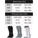 CS Celersport 3 Pairs Compression Socks 20-30mmHg for Men and Women - Running Support Socks - Small-Medium - Black/White/Grey - Buy Online on GoSupps.com