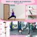Multifunctional Pilates Bar Kit with Resistance Bands | Portable Home Gym Set for Women | Full Body Workouts | Heavy-Duty Metal Adjustment Buckle | Pink - Buy Online on GoSupps.com