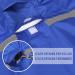 Docio Waterproof Dog Raincoat with Hood & Reflective Strip - Large 6XL Blue Jacket for Medium & Large Dogs - Buy Online on GoSupps.com