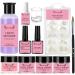 Acrylic Powder and Liquid Set for Beginners Acrylic Nail kit Acrylic Powder Set Nails Kit Acrylic Set with Top Coat and Glue Nail Tip for Nail Extension Carving at Home (Set B) - Buy Online on GoSupps.com