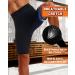 LMCOB Men's Sauna Sweat Short Pants - Compression High Waist Leggings for Workout - Blue Lining - Large - Buy Online on GoSupps.com