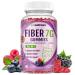 Fiber Gummies for Adults - Sugar Free Fiber Supplement 7g All in 1 Probiotic 60 Billion CFU & Prebiotic with Digestive Enzymes Inulin Psyllium Vitamin Support for Gut & Digestive Health 90 Ct