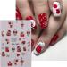 JMEOWIO 10 Sheets Glitter Christmas Nail Art Stickers Decals Self-Adhesive Snowflake Winter Holiday Cute Red Santa Nail Supplies Nail Art Design Decoration Accessories - Buy Online on GoSupps.com