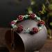 WIPPWER Ankle Bracelets Vintage Natural Garnet Flower Ball Bracelet Tianhe Stone Cloisonne Accessories Aquamarine Jewelry for Men Women Fashion Anklet - Buy Online on GoSupps.com