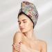 Hair Towel Wrap - Quick Drying Turban with Button | Trendy Floral Design for Easy Hair Care - Buy Online on GoSupps.com