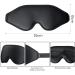 3D Contoured Eye Mask for Sleeping - Soft & Comfortable Night Eye Blinder for Women and Men - Light Blocking Sleep Mask for Travel & Lunch Breaks (Black) - Buy Online on GoSupps.com