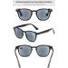 Shop Lanomi UV400 Reading Glasses for Men & Women | Big Gray & Black Sunglasses with 4.0 Strength Visual Aid - Buy Online on GoSupps.com