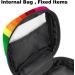 Colorful Rainbow Storage Bags for Women | Large Menstrual Cup Pocket & Zipper | Panty Liners Tampons & Period Inserts - Multicolored Design - Buy Online on GoSupps.com