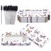 20 Pieces Empty Lash Boxes Packaging Wholesale Eyelashes Packaging Box Glitter Paper False Eyelash Boxes Soft Paper Lash Case Storage with 20pcs Disposable Mascara Wands (Butterfly)
