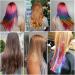 Sparkling Fairy Hair Tinsel Kit - 47 Extensions with Tool | 2280 Strands in 12 Colors | Glitter Hair Strands for Stunning Hairstyles - Buy Online on GoSupps.com