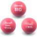 Pure Origins Motivational Stress Balls 6 Pack - Fidget Accessory for Stress Relief, Special Needs, Anxiety, ADHD, Autism - Coral - Buy Online on GoSupps.com