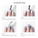 Buy Freeorr 6 PCs White Rubbing Glitter Nail Powder - Neon Unicorn & Mermaid Nail Art | Best Manicure Supplies for Stunning Nail Designs - Buy Online on GoSupps.com