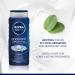NIVEA MEN Cool Kick Body Wash | 3-in-1 Men Shower Gel (Body Face & Hair) 3x500mL Cool Kick 1 count (Pack of 3) - Buy Online on GoSupps.com