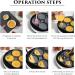 TABKER Pans Four-Hole Frying Pot Non-Stick Egg Breakfast Fried Pan Pancake Stove Pan Saucepan Cooking Utensils Cookware for Kitchen Camping - Buy Online on GoSupps.com