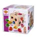 Eichhorn 100002092 Hood cubes pine wood motor cubes with 12 plug -in blocks wooden toys for children from 12 months size: 14.5x14.5x14.5 cm single