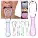 Professional Reusable Silicone Tongue Scraper for Adults - Fight Bad Breath, 100% BPA Free - Clear One Size - Buy Online on GoSupps.com