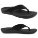 V.Step Orthotic Flip Flops with Arch Support for Men Women  Plantar Fasciitis Sandals Orthopedic Leather Thong Flipflops  Black M5/W7 7 Wide Women/5 Wide Men Black