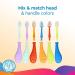 RADIUS Big Kidz Forever Toothbrush for Children 6+ Years - BPA Free, ADA Accepted - Extra Soft, Right and Left Handed - Blue/Coral - 1 Count - Buy Online on GoSupps.com