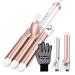 CCKeyin curling iron set 3 in 1 wave iron 3 barrels of curls for large curls ceramic coating hair styling for smoothing and curl multifunctional sets.