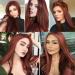 QD-Tizer 22 Reddish Brown Lace Front Wig - Long Straight, Heat Resistant, Glueless for Fashion - Buy Online on GoSupps.com