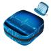 MUOOUM Sanitary Napkin Storage Bag Blue Cardiogram Print Menstrual Cup Pouch Portable Sanitary Napkin Pads Storage Bags Feminine Menstruation First Period Bag for Teen Girls Women Ladies Multi-colored 1