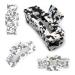 Cow Print Hair Clips for Women  Claw Clips for Thick Hair  Hair Clips for Styling Sectioning  Cute Hair Clips (Style 1) Cow Print Style 1