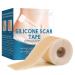 Silicone Scar Sheets(1.6'' x 60'') Reusable Silicone Scar Tape Medical Grade Silicone Scar Strips Painless Easy Scar Removal - Surgery C-section Burns Acne Keloid Easy-Tear Soft Scar Tape 1 Nude(1.6'' x 60'')