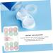 Shop Solustre Contact Lens Storage Kit - 2 Sets of Cube Containers & Tweezers | Transparent Plastic Macaron Organizer 16x10cm - Buy Online on GoSupps.com