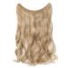 Shop Hair Part Extensions - Wavy 50cm Dark Blonde & Blith Blond with Invisible Wire | 90g Lightweight Hair Extensions - Buy Online on GoSupps.com