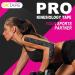 OK Tape Original Cotton Elastic Kinesiology Therapeutic Athletic Tape - 2 Long Roll Strips - Latex Free, Breathable - Pink + White - Buy Online on GoSupps.com