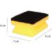 Buy Sonty 10-Piece Premium Pot Cleaner | Stubborn Dirt Flush Sponge | 9x7x4 cm Black/Yellow - International Shipping Available - Buy Online on GoSupps.com