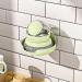 Dish Brush with Soap Dispenser - Dishwashing Brush with Soap Dispenser Automatic Soap Dispensing Palm Scrubber Strong Cleaning Scrubber for Kitchen Sink Pots Pans Qmisify Green - Buy Online on GoSupps.com