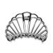 QinGoo Large Black Metal Shell Hair Clip - Stylish Hair Accessories for Women & Girls (8cm x 4cm) - Buy Online on GoSupps.com